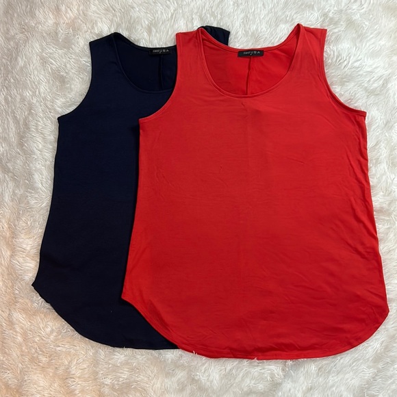 iliad USA Tops - Iliad USA Bundle of 2 Tank Tops Navy & Red 1196 NWOT